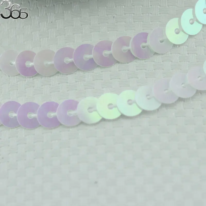 Free Shipping 6mm Coin AB White Connect Sequin Strip Beads DIY Wedding Sew On Jewelry Accessories | Украшения и аксессуары