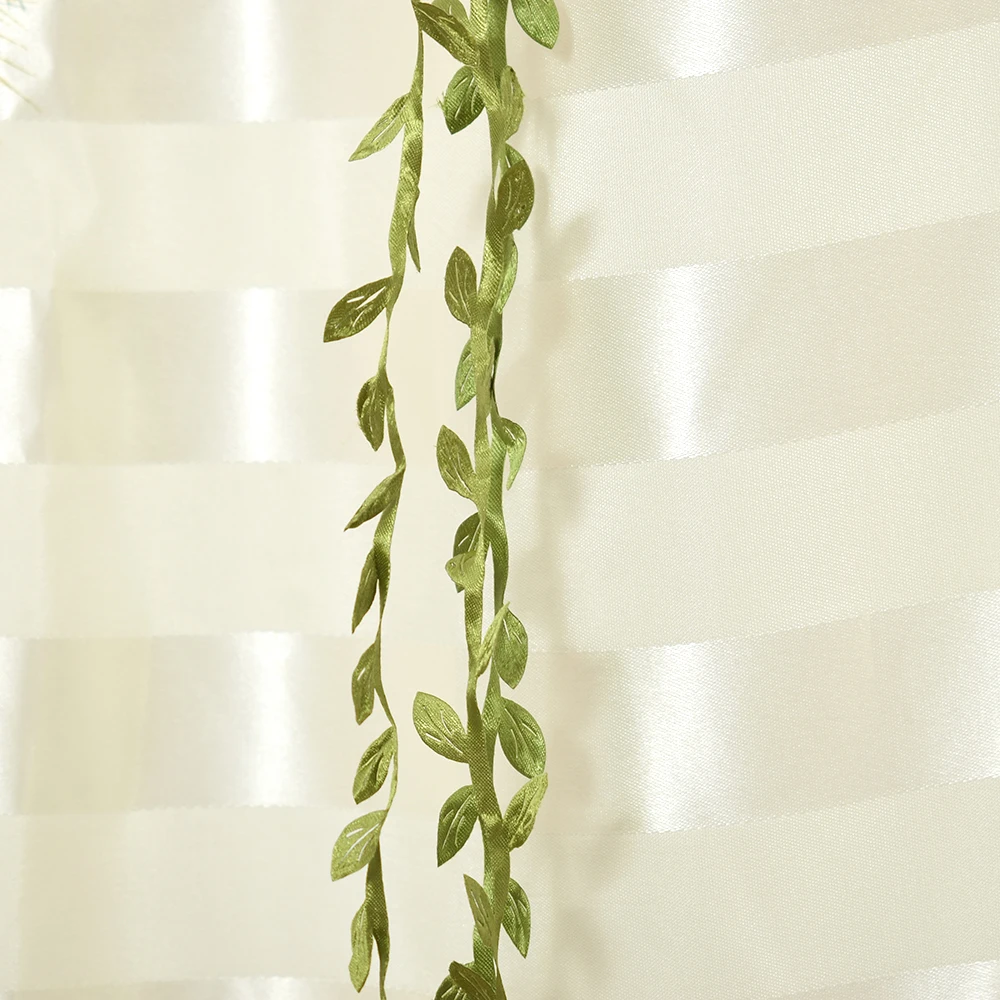 5 метров шелковые листья ручной работы искусственные зеленые для свадебного