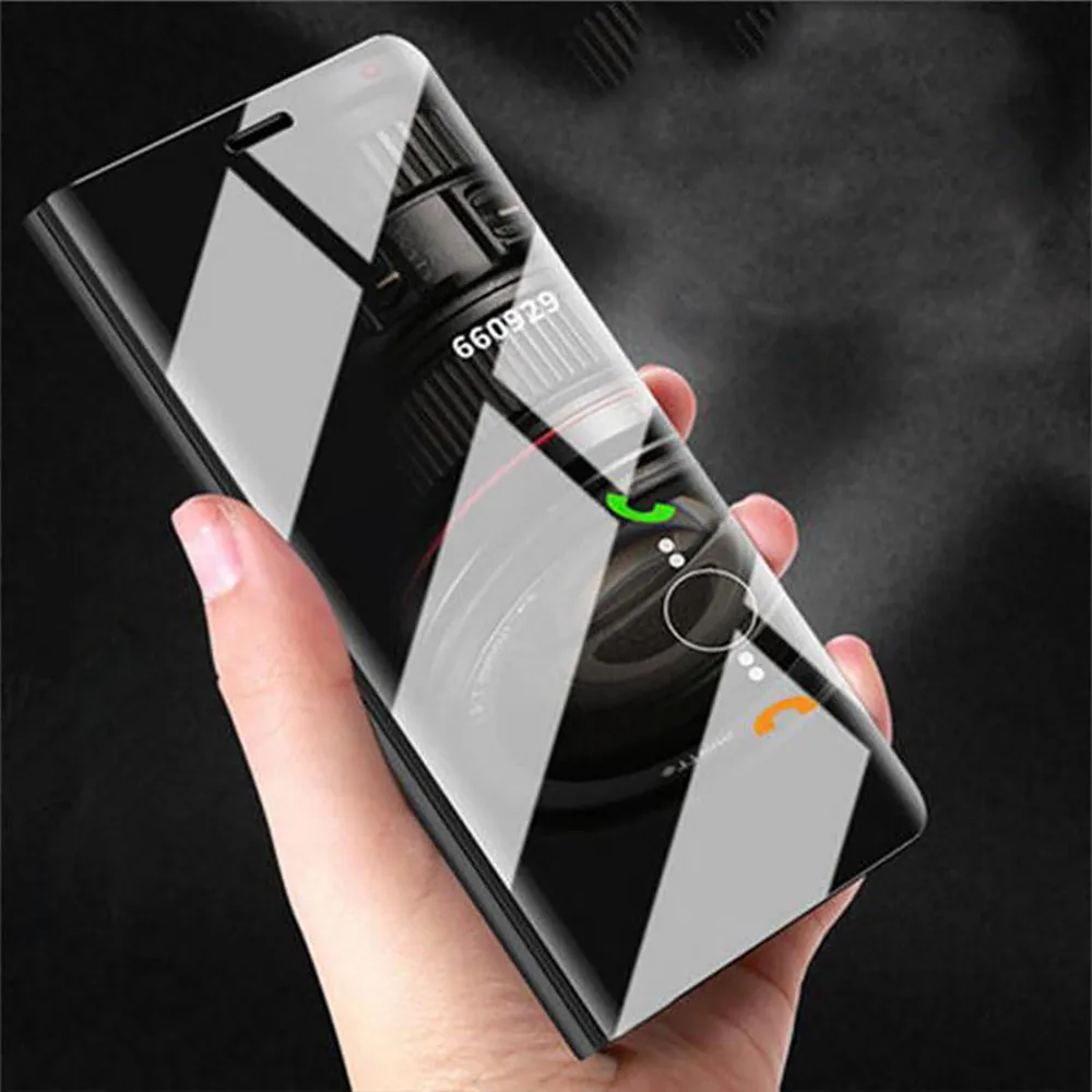 Новый роскошный кожаный чехол с зеркальным покрытием для Huawei Mate 20 Прямая
