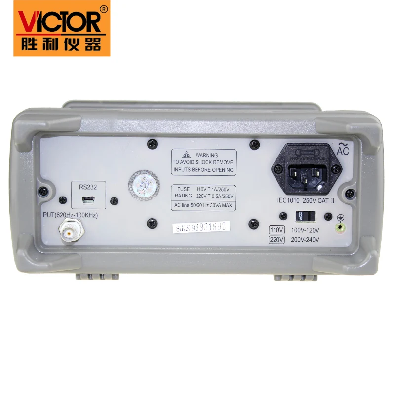 VICTOR VC8245 1000 V 4 1/2 настольный цифровой мультиметр точный уровень настольный мультиметр Тип rms USB тестер цифровой