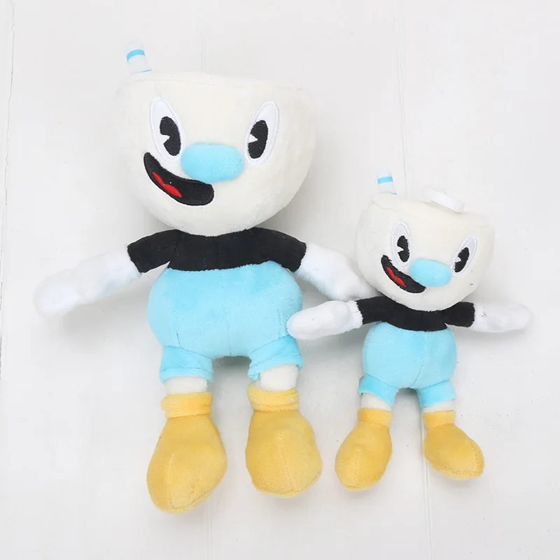 20 шт./лот cuphead mugman дьявол легендарный чаша плюшевые игрушки Брелоки сумка кулон плюшевые куклы мягкие игрушки