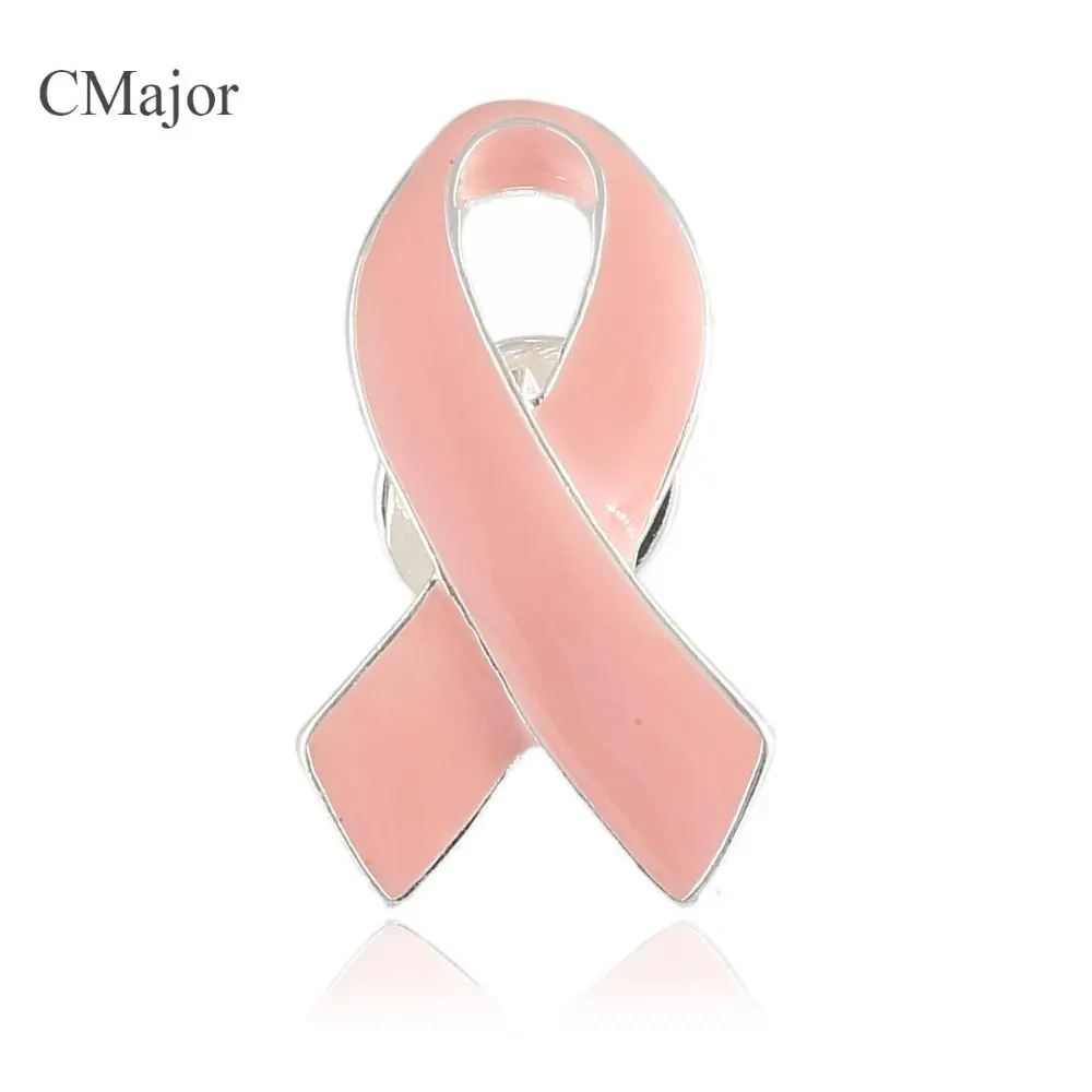 CMajor 3 см розовая лента предупреждение о раке груди значок нагрудные булавки брошь