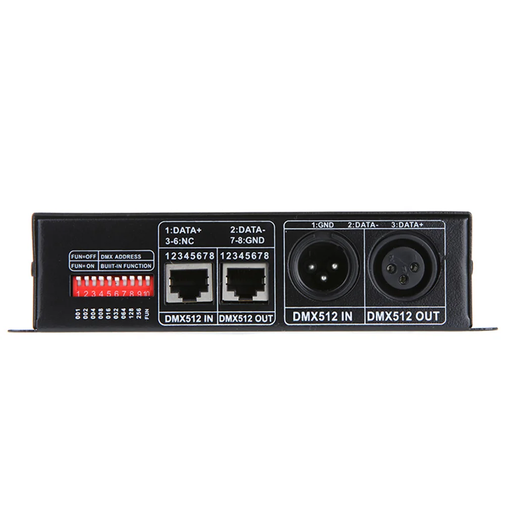 Lixada светодиодный DMX декодер DC 12 V-24 V 3 канала DMX декодер светодиодный контроллер для RGB Светодиодные ленты светильник