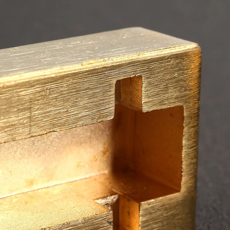 Коробка для рисования искусственной кожей из чистой меди и 2 ролика латунь набор