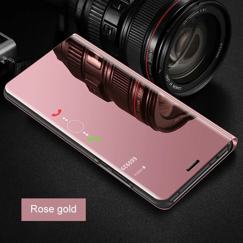 Чехол для Honor 8X с умным просмотром зеркальный чехол Huawei 8 X Honor8X откидной крышкой