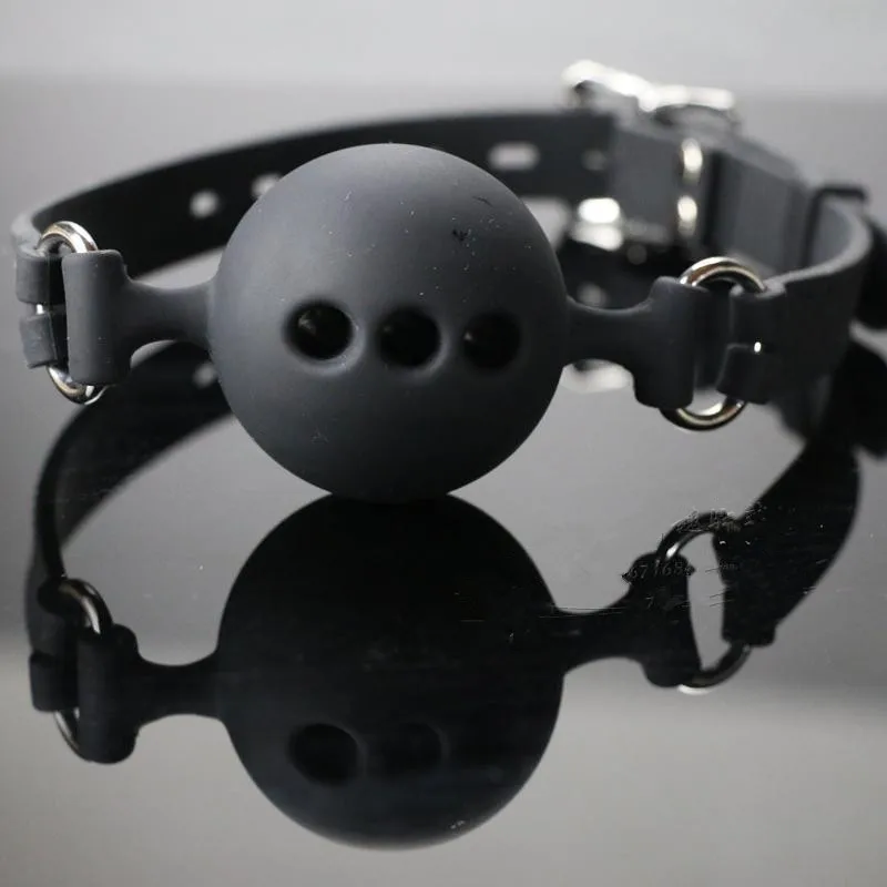 43 мм полностью силиконовый кляп для взрослых игра раб открытый рот Связывание
