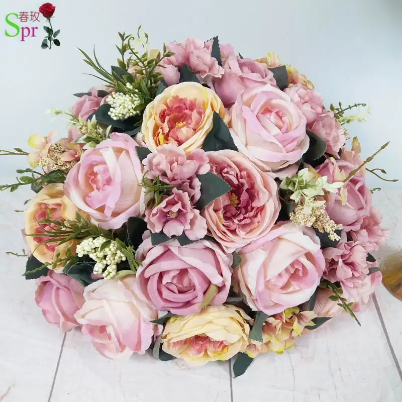 table flower ball SPR свадебная АРКА настольная дорожка цветок настенный сценический фон декоративная искусственный цветок стол центральный 10 шт./лот - Цвет: table flower ball