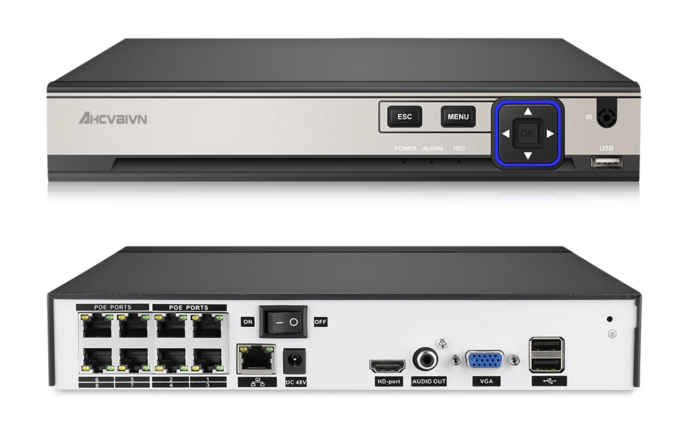 AHCVBIVN 8CH 5MP H.265 HDMI POE NVR комплект CCTV системы безопасности 5MP IR наружная аудио запись ip-камера P2P видео набор для наблюдения