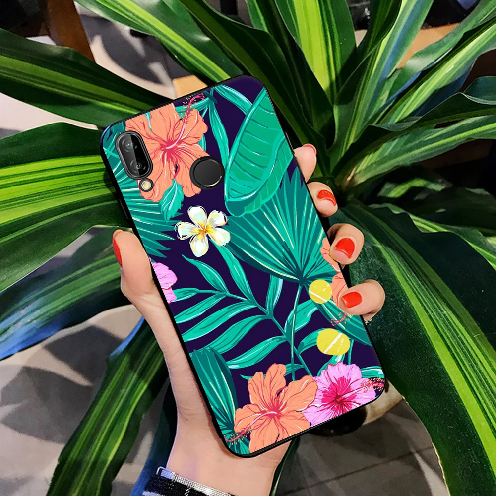 Чехол с милыми животными для Huawei Mate 10 Lite P20 P10 чехол из ТПУ рисунком растений Honor 9i 9