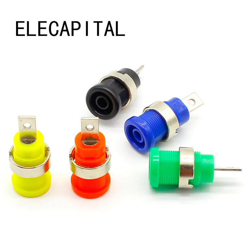 Штекеры типа банан черные + красные синие желтые зеленые штекеры соединительные