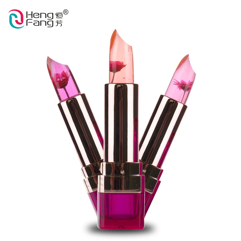 Брендовая помада HengFang черная Хризантема бальзам для губ с изменением