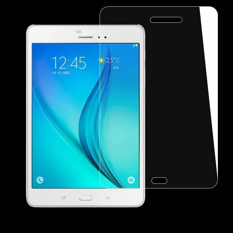Чехол для samsung Galaxy Tab A T590 SM-T590 SM-T595 T595 10,5 из искусственной кожи Стенд Smart Cover для samsung SM-T590 T590 чехол - Цвет: Tempered Glass Film