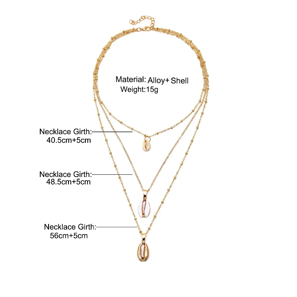 Женское ожерелье с подвеской IF YOU Shell модное Sea Beach в стиле бохо ювелирное