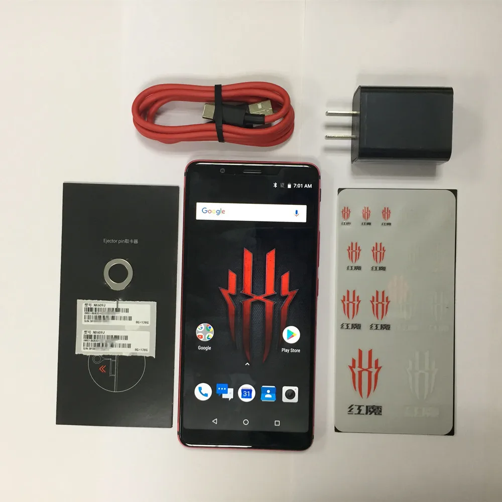 Nubia Red Magic Game смартфон с 6 дюймовым дисплеем ОЗУ 8 Гб ПЗУ 128 ГБ 24 Мп + Android 1 4G|Смартфоны|