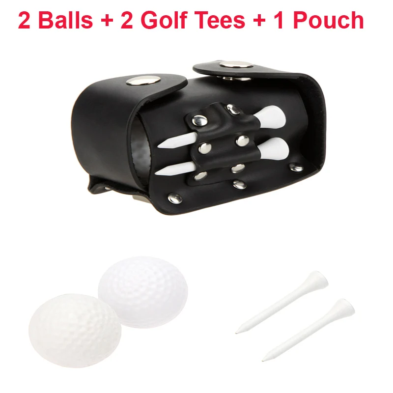 5 в 1 Мини Портативный Гольф Интимные аксессуары комплект 2 Мячи для гольфа + Ти мяч