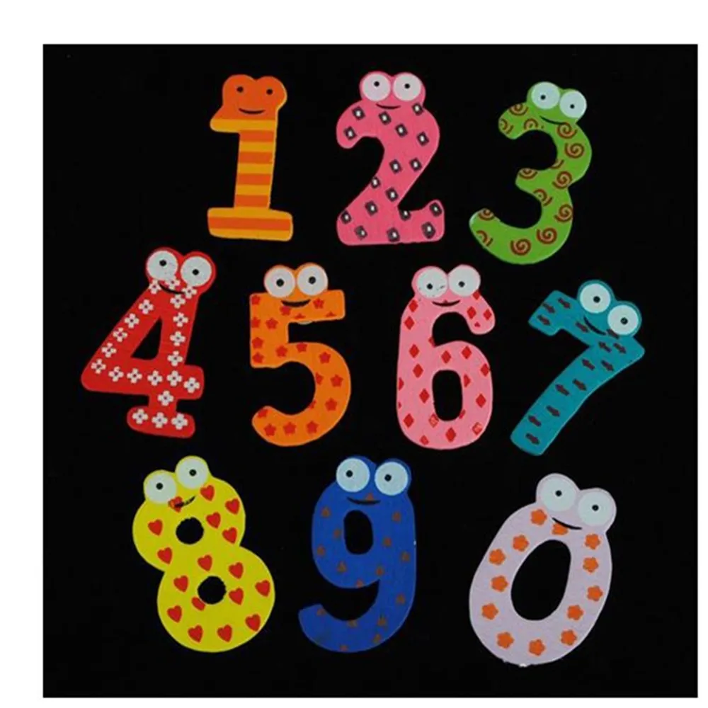 Деревянная обучающая игрушка для детей 10 шт./компл. подарок от 0 до цифр милый