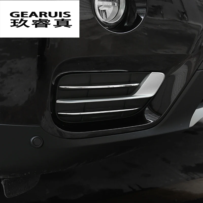 Автостайлинг из нержавеющей стали 4 шт. передняя крышка противотуманной фары