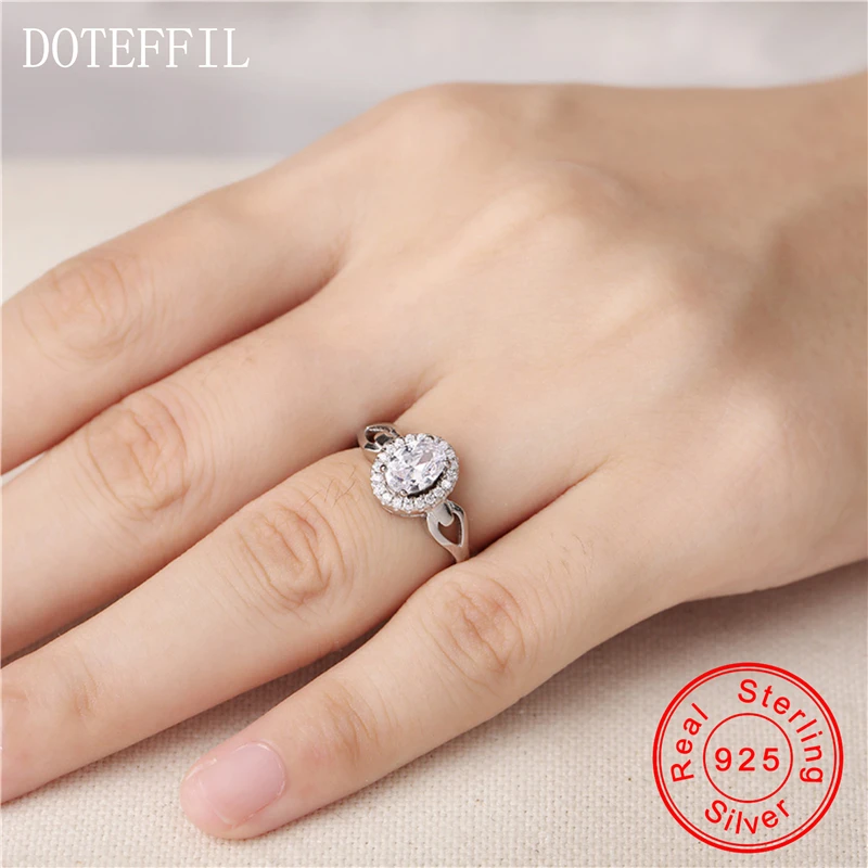 Женское кольцо из серебра 925 пробы с фианитом 5 карат|wedding band ring|band ringrings for women |