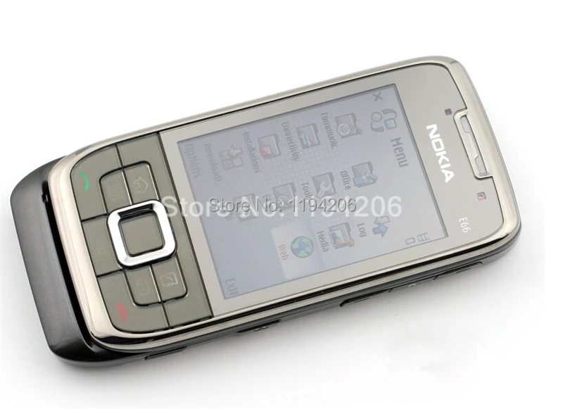 Nokia E66 разблокированный 3g мобильный телефон wifi gps Bluetooth Русская клавиатура слайдер телефон