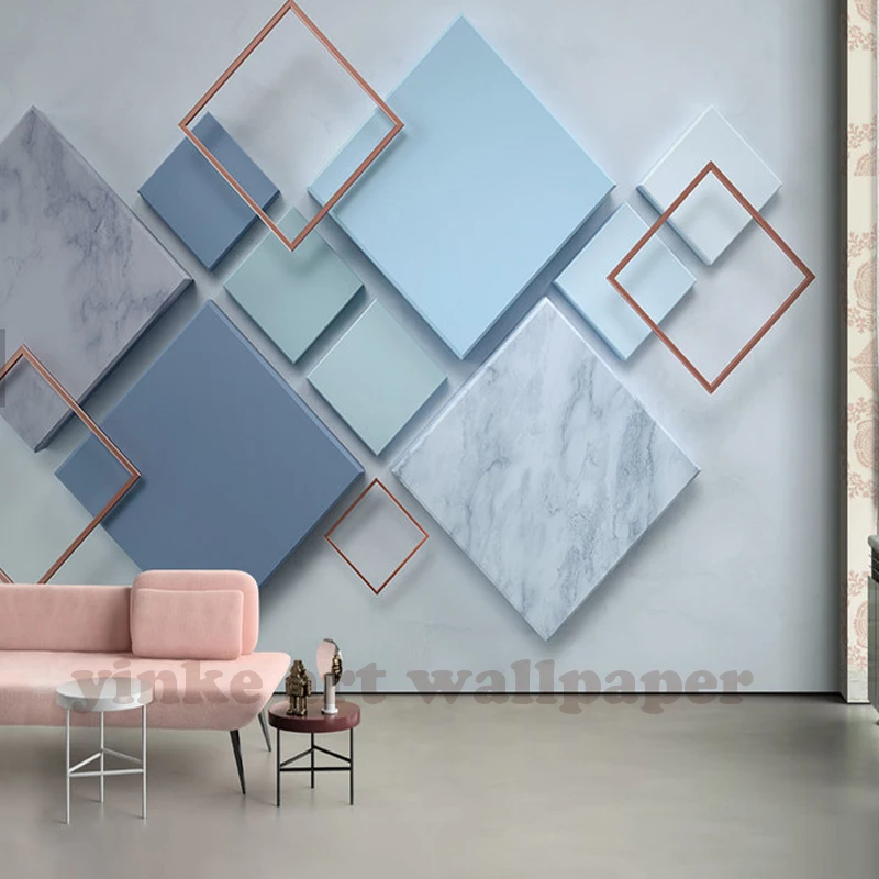 Пользовательская фотография настенная бумага 3D стереоскопический простой