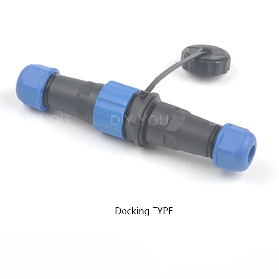 Docking TYPE SP16 IP68 водонепроницаемый док авиационным соединителем с разъемом «папа» и муфтовый стыковочный переводник 2/3/4/5/6/7/9 контактный разъем для монтажа в панель Кабельный разъем - Цвет: Docking TYPE