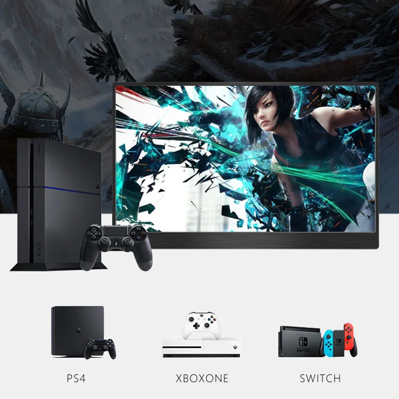 15,6 дюймов 700g type-c портативный монитор для переключения Ps4 Pro ноутбук телефон 1080P черный красный цвет HDMI ips экран PD 5-20V 45W мощность
