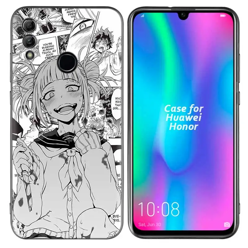 Силиконовый чехол для Huawei Honor 10 9 Lite 8X 8C 8A Y6 Y7 Y9 7A Pro Prime 7C V20 аниме девушка мультфильм Япония милый