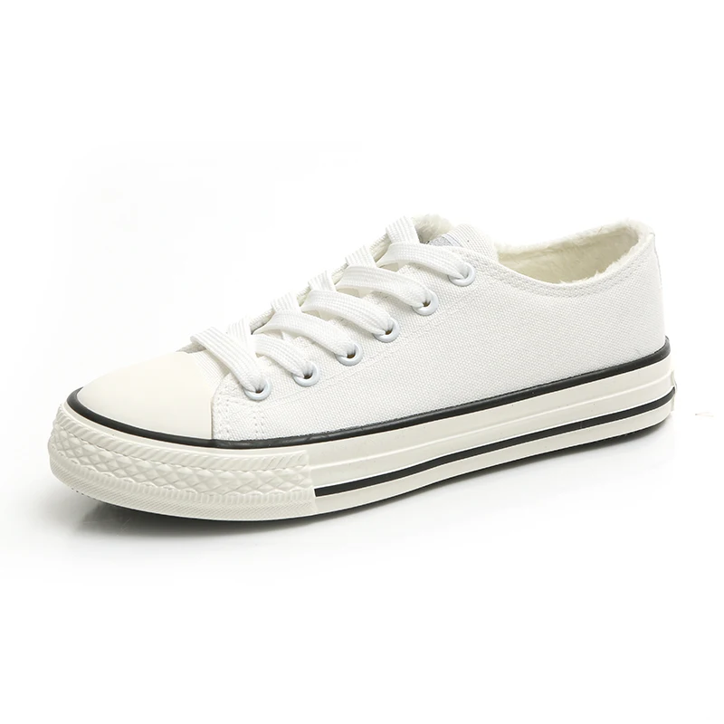 Женская парусиновая обувь модная однотонная женская Вулканизированная Обувь На