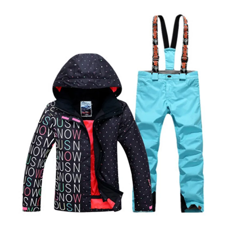 Женская лыжная одежда Спорт на открытом воздухе Сноубординг костюм наборы