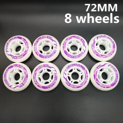 Роликовые коньки колеса 85 A 72 76 78 80 мм PU колеса 8 шт в партии - Цвет: 72 wheel