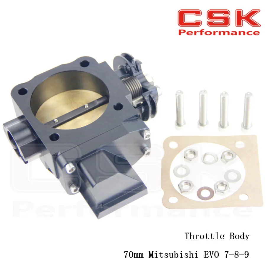 70 мм дроссельной заслонки для Mitsubishi EVO7 EVO8 EVO9 4G63 03 07 EVO 7 8 9 черный|70mm throttle body|throttle