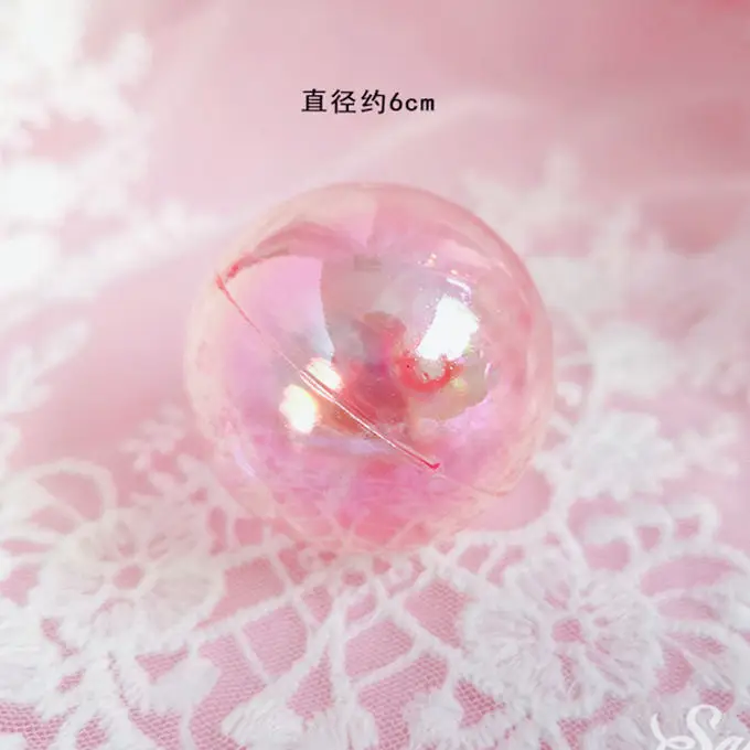3pc 6cm laser balls Корона Роза принц принцесса украшения сказочный замок для детского дня вечерние день Святого Валентина поставки выпечки прекрасные подарки - Цвет: 3pc 6cm laser balls