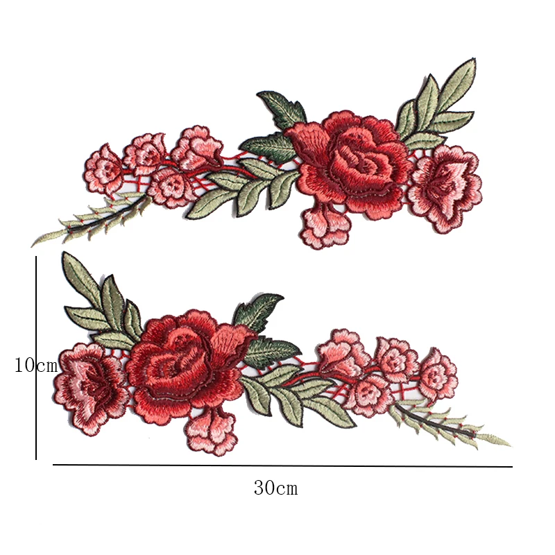 1 пара патч платье одежда аксессуары распродажа рубашка Декор горячий Пион шить