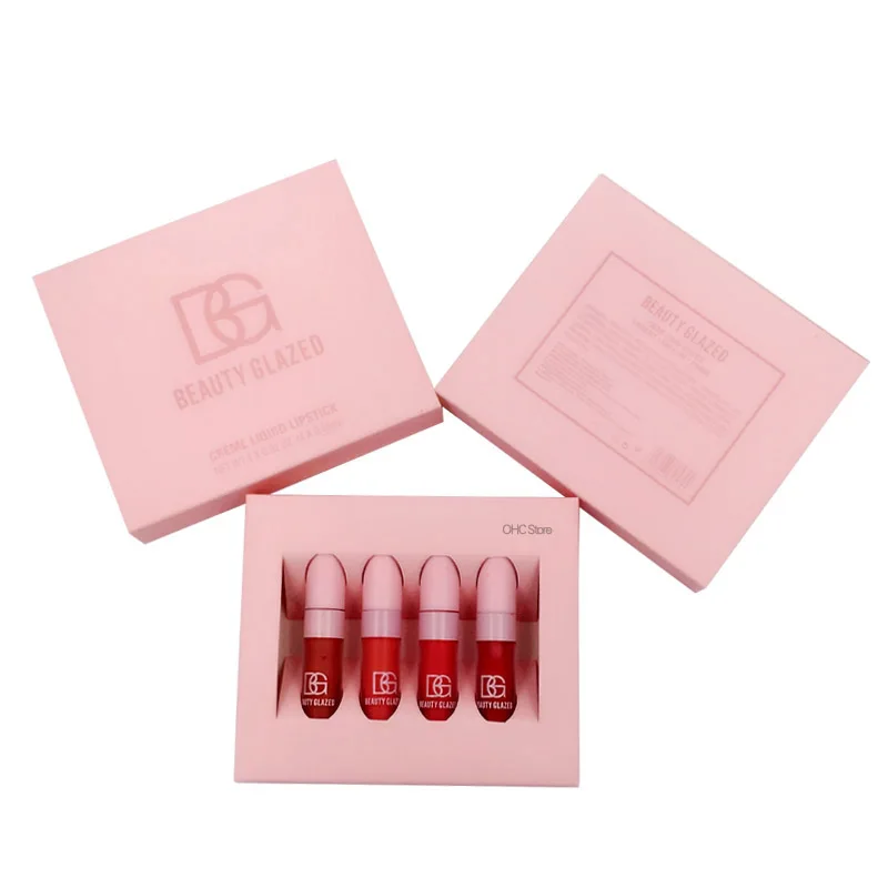 Набор блеска для губ нюдовые кремовые Жидкие помады водостойкий металлический