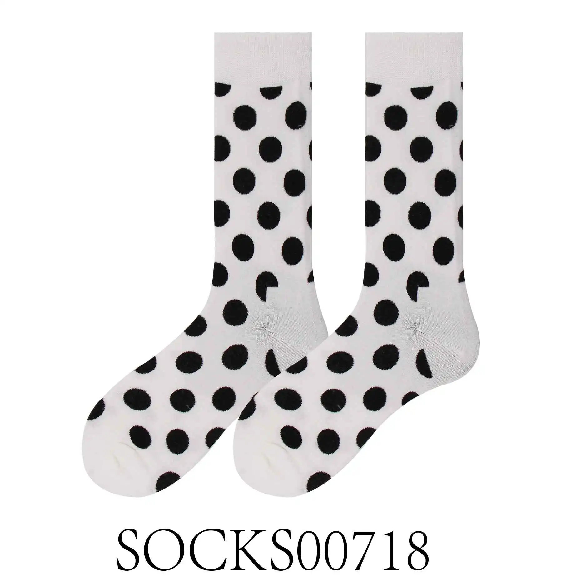 SOCKS007018 Носки из чесаного хлопка для пары на весну, лето и осень, вечерние носки в горошек с рисунком в виде фруктов и бриллиантов для деловых поездок и отдыха - Цвет: SOCKS007018
