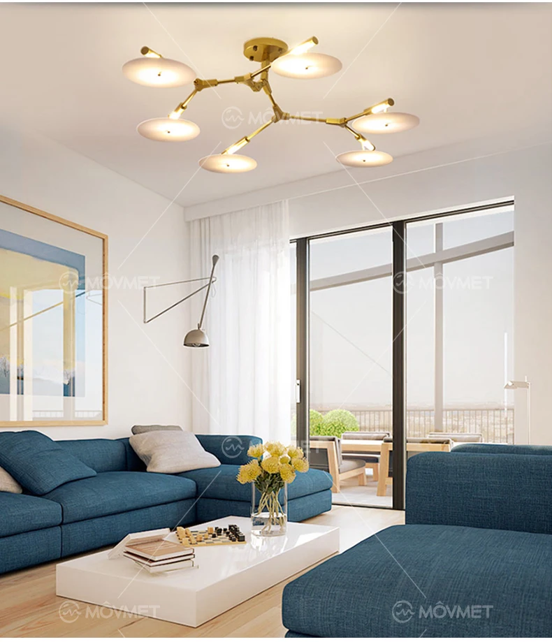 Vintage Modern LED Chandelier Spider Lustre Living room Lighting For Kitchen Restaurant Chandeliers Fixture Lights LED