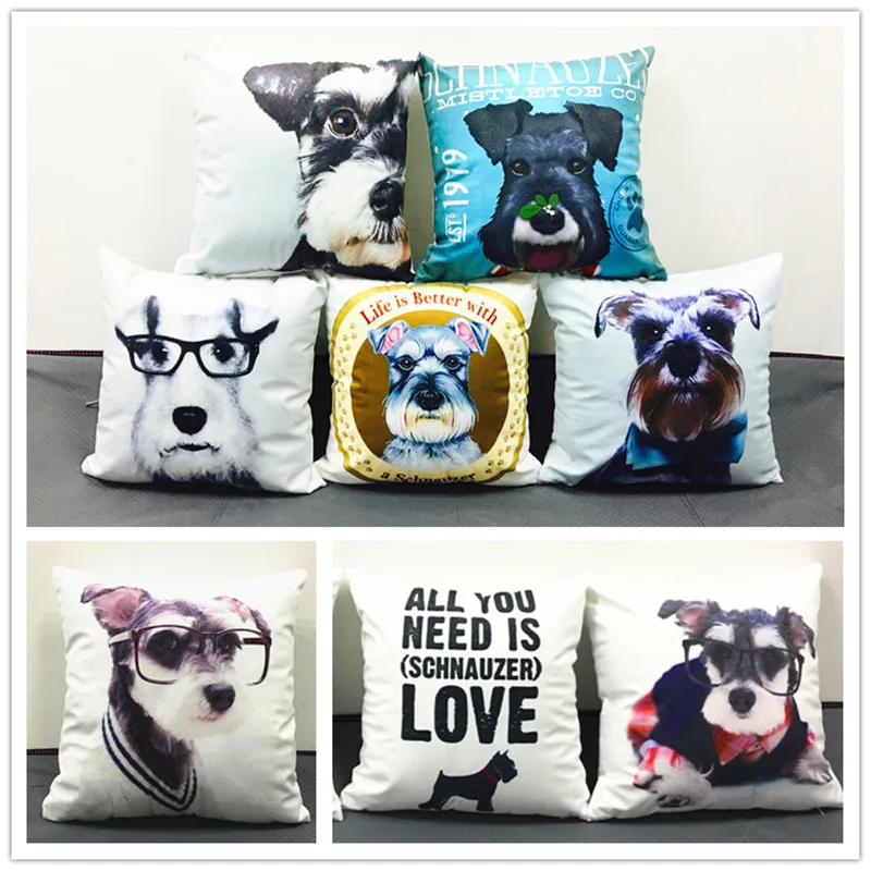 

1Pcs 2016 Fashion Square Printing Cartoon VIP pet dog pillow Customized Throw Pillow case Home Decorative pillow Cojines