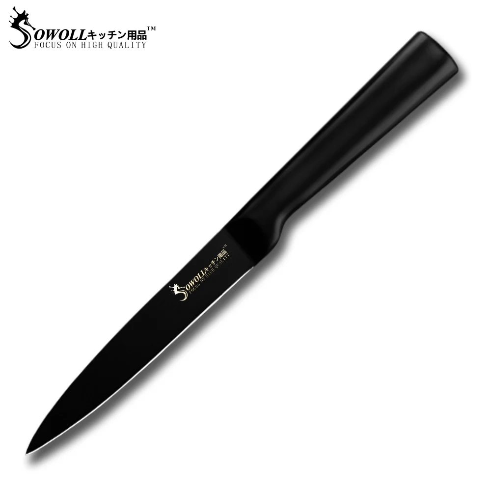 D.5 utility knife Sowoll 6,5 дюймов Кливер нож из нержавеющей стали Нескользящая ручка острое лезвие разделочный нож для стейка мяса кости кухонный аксессуар - Цвет: D.5 utility knife