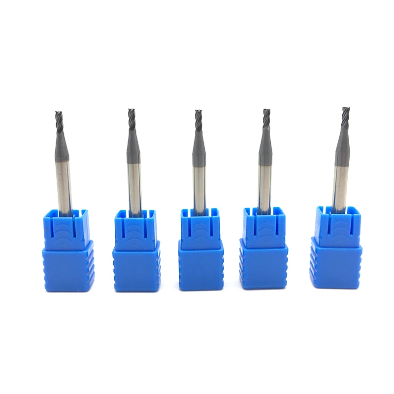

5PCS HRC50 4Flute 2mm Solid Carbide Endmill 50mm Long D2x6LxD4x50L Standard Length Side milling Slotting Profiling face mill