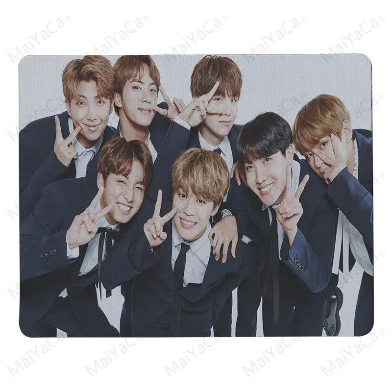 NoLockEdge 18x22cm MaiYaCa Bangtan коврик для мыши для мальчиков для ноутбука, ноутбука, игровой коврик для мыши - Цвет: NoLockEdge 18x22cm