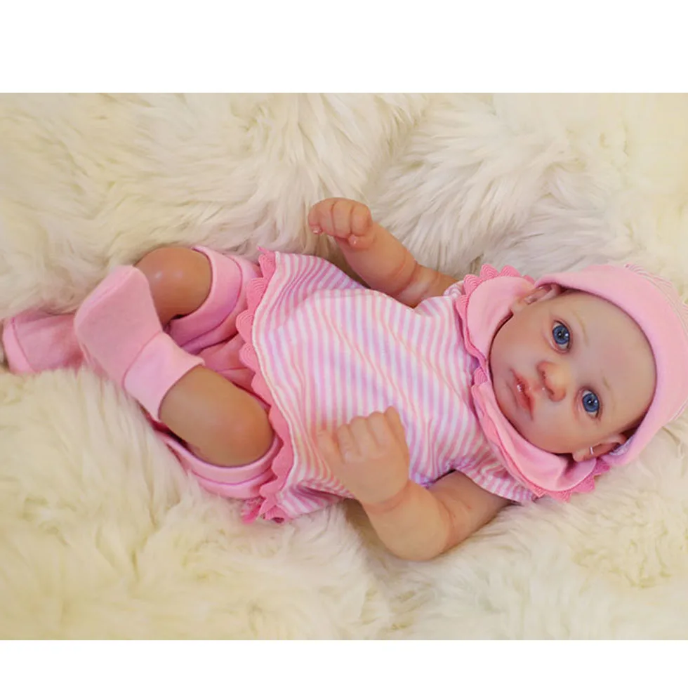 OtardDolls bebe кукла-реборн 25 см, полностью виниловая кукла-Реборн, реалистичные куклы для детей, ручная роспись, волосы, подарок на день рождения