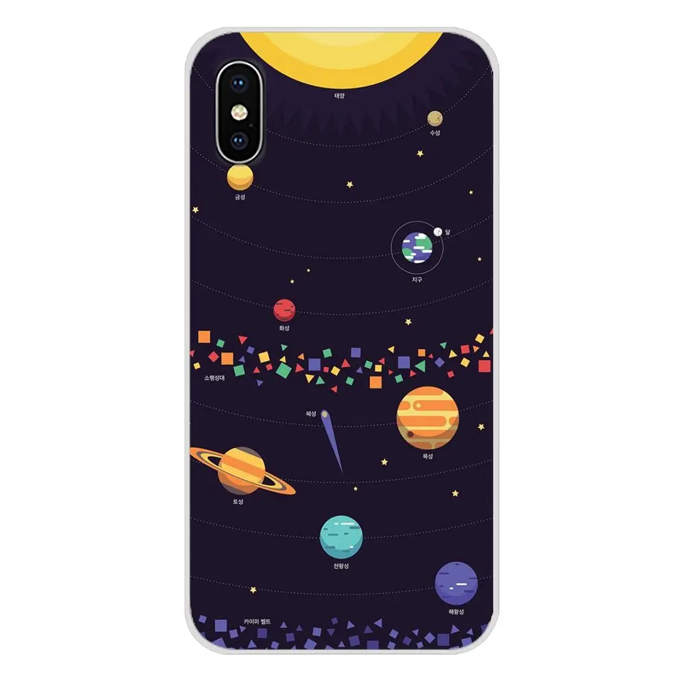Мультяшная Глянцевая Луна Звезды Космос для Oneplus 3T 5T 6T Nokia 2 3 5 6 8 9 230 3310 1 7 Plus 2017 2018
