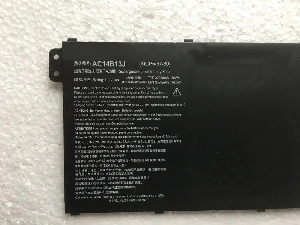 Аккумулятор для ноутбука SupStone OEM AC14B18J AC14B13J Acer Aspire женская N15Q3 N15W4|Аккумуляторы