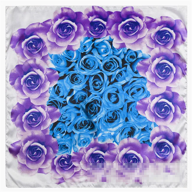 Новое поступление! 60*60 см европейский бренд стиль женский Шелковый квадратный