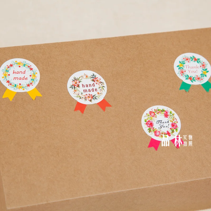 360 шт ручной работы значок цветок бумажная наклейка этикетка уплотнительная