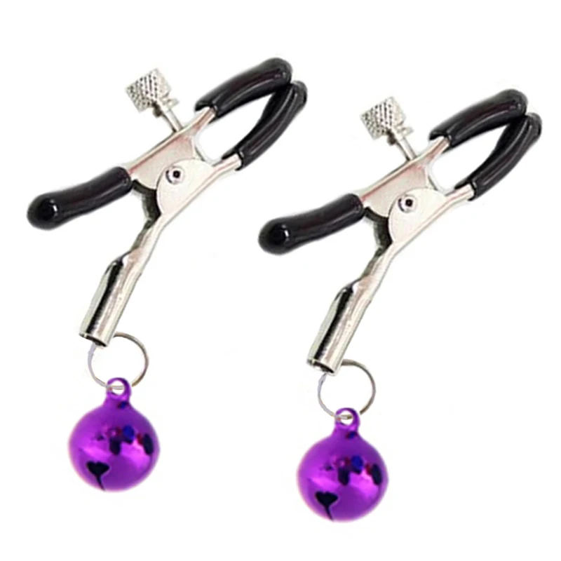 Женский флирт колокольчик зажимы для сосков Металлический Зажим кьянских сосок