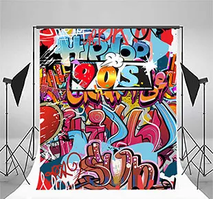 Mehofoto 90 х Хип-хоп фото фон граффити стены с днем рождения фон 7x5ft компьютерная печать G-427