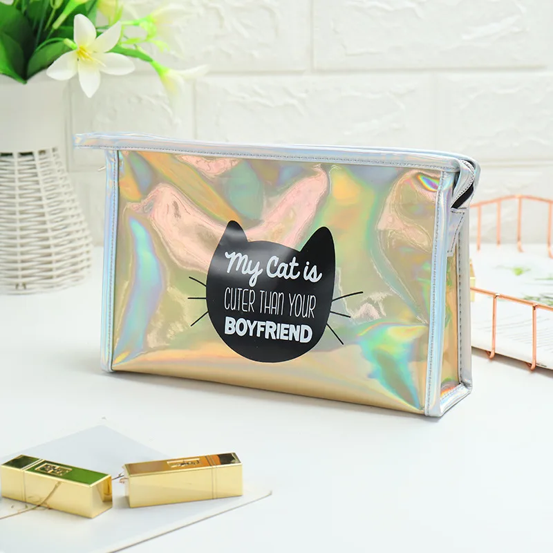 Многофункциональная косметичка большой емкости лазерный портфель сумка для