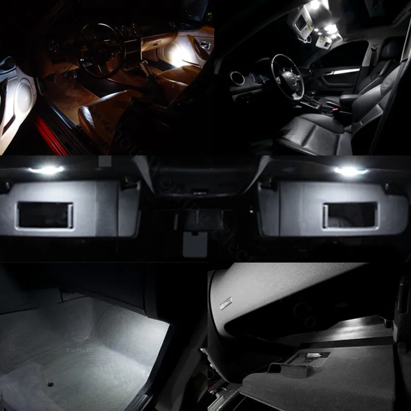WLJH 2x CANBUS 211 2 авто 41 мм светодиодный гирлянда для салона Купол Карта багажник