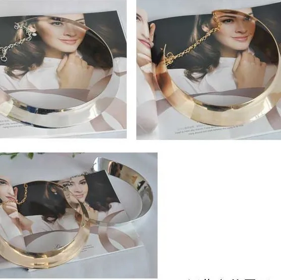 Толстая большая петля розовый металлик Серебряный Золотой Регулируемый Torques